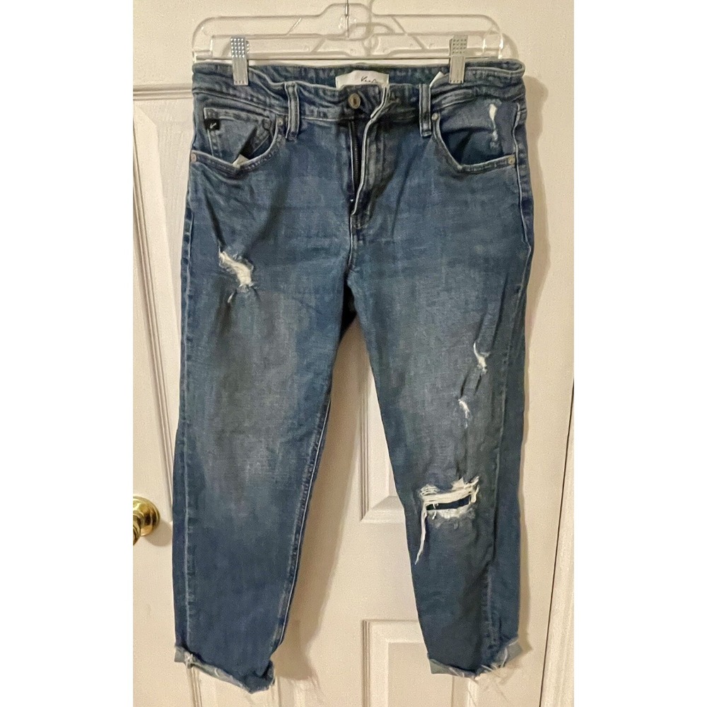 Kancan Women's Jeans RN#144635 Size Size 9/28 Distressed High Rise Relaxed Fit